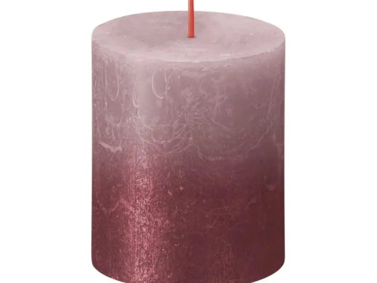 Bolsius Rustik-Kerze Sunset 80/68 mm Eschenrose-Rot