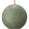 Bolsius Rustik-Kugelkerze Shine 76 mm Frische Olive