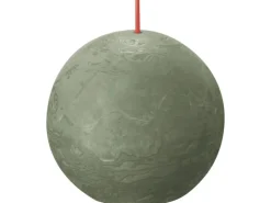 Bolsius Rustik-Kugelkerze Shine 76 mm Frische Olive