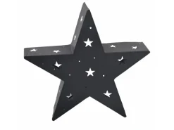 Boltze Aufsteller Touko 43 cm x 10 cm x 45 cm Schwarz