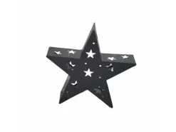 Boltze Aufsteller Touko 30 cm x 8 cm x 31 cm Schwarz