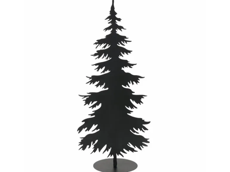 Boltze Baum-Dekoaufsteller Findus 39 cm x 25 cm x 90 cm Schwarz