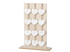 Boltze Dekoanhänger Dilara 8-fach Sortiert Weiß-Gold 6,5 cm x 0,5 cm x 8 cm