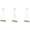 Boltze Dekoaufsteller Nordana 3-fach Sortiert 24 cm x 5 cm x 10 cm Weiß