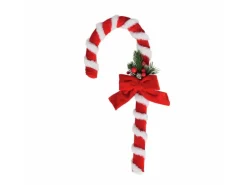 Boltze Deko-Aufsteller Velvy 40 cm x 20 cm x 6 cm Rot-Weiß