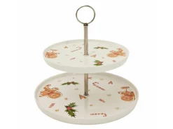 Boltze Deko-Etagere Florenza Ø 26 cm x 22 cm Mehrfarbig