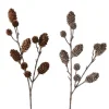 Boltze Deko-Zweig Kiefer 2-fach Sortiert 72 cm Braun