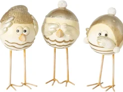 Boltze Figur Tysso 3-fach sortiert Gold