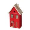 Boltze Haus-Dekoaufsteller Casata Mittel 12 cm x 6,2 cm x 21,8 cm Rot