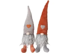 Boltze Home Deko-Figur Elessio 2-fach Sortiert Grau-Orange