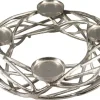 Boltze Home Kerzenleuchter Ringval Silber
