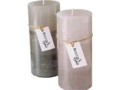 Boltze Home Stumpenkerze Strato 2-fach sortiert 15 cm