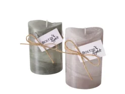 Boltze Home Stumpenkerze Gradienta Ø 7 cm x 10 cm Farbenauswahl