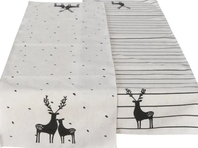 Boltze Home Tischläufer Blacky 2-fach sortiert