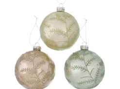 Boltze Home Weihnachtskugel Elano 3-fach sortiert