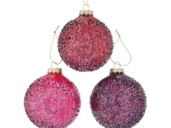 Boltze Home Weihnachtskugel Hedda 3-fach sortiert