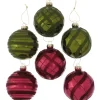 Boltze Home Weihnachtskugel Monja 6-fach sortiert