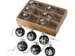 Boltze Home Weihnachtskugel Oh Dear 12-tlg.