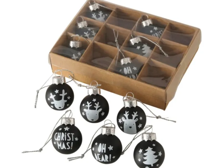 Boltze Home Weihnachtskugel Oh Dear 12-tlg.