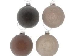 Boltze Home Weihnachtskugel Babido 6-fach sortiert