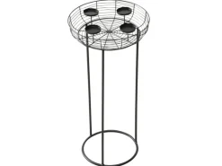 Boltze Kerzenleuchter Matilde Ø 36 cm x 74 cm Schwarz