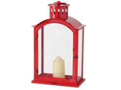 Boltze Laterne Melissa 48 cm x 15 cm x 28 cm Rot