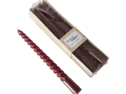 Boltze Stabkerze Twisto 6-tlg. Bordeaux