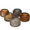 Boltze Teelichthalter Vadi 5-fach Sortiert Ø 8 cm x 6 cm Mehrfarbig