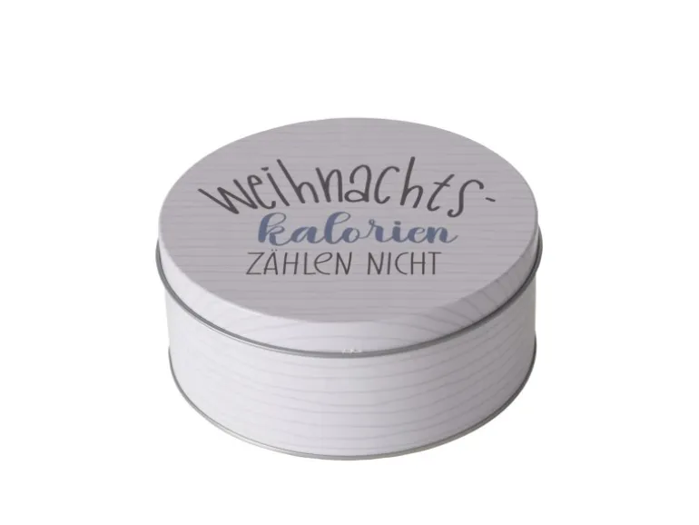 Boltze Vorratsdose Kekse Ø 16 cm x 6,6 cm Grau