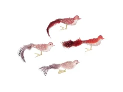 Boltze Weihnachtsanhänger Amidala 4-fach Sortiert Rot-Rosa