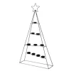 Boltze Weihnachtsbaum-Teelichthalter Dabali 38,8 cm x 11 cm x 70 cm Schwarz
