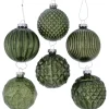 Boltze Weihnachtskugel Vilentia 6-fach sortiert Grün