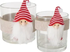 Boltze Windlicht Jesper 2er-Set Mehrfarbig