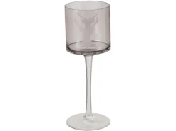 Boltze Windlicht Vilbert Klein Ø 9 cm x 25 cm Grau