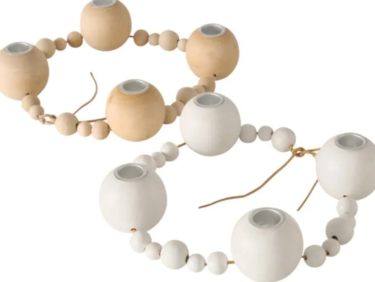 Boltze Xmas Kerzenleuchter Beads 2-fach sortiert