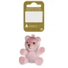 Bär Kunststoff Samt Rosa 7 cm
