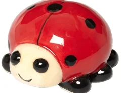 Brauns-Heitmann Porzellan Marienkäfer 6 cm x 6 cm x 3,5 cm Rot-Schwarz