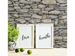 Bricoflor Steinwand Tapete in Braun und Grau 3D Mauertapete aus Papier Wandtapete in Steinoptik Ideal für Wohnzimmer und Schlafzimmer