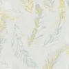 Bricoflor Vintage Feder Tapete Leinen Federtapete aus Vlies und Vinyl Hellgrau Gold Muster Vliestapete mit Federn Ideal für Schlafzimmer und Esszimmer