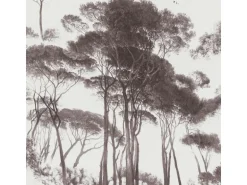 Bricoflor Vlies Waldtapete Schwarz