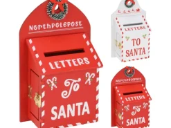 Briefkasten zum Aufhängen 2-fach Sortiert 14 cm x 6,5 cm x 22 cm Rot-Weiß