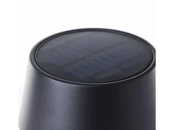 Brilliant Akku-Tischleuchte Picco mit Solar 30 cm Schwarz