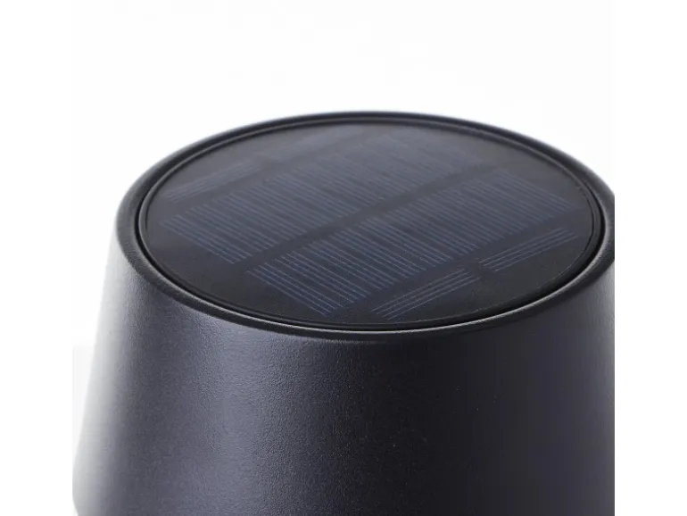 Brilliant Akku-Tischleuchte Picco mit Solar 30 cm Schwarz