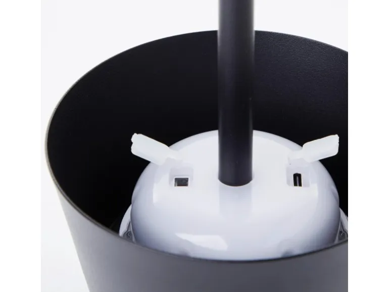 Brilliant Akku-Tischleuchte Picco mit Solar 30 cm Schwarz