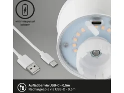 Brilo Akku-Flaschenlicht Flaska Schwarz 2,6W