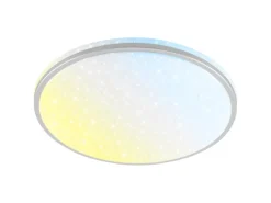 Brilo LED Deckenleuchte 22 W mit Sternenhimmeleffekt 33 cm Weiß