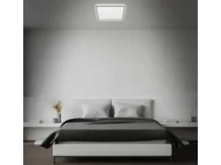 Brilo LED-Deckenleuchte Lino Schwarz 24 W