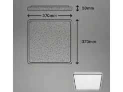 Brilo LED-Deckenleuchte Lino Schwarz 24 W