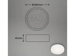 Brilo LED-Deckenleuchte Runa 18 W Weiß