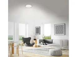 Brilo LED-Deckenleuchte Runa 18 W Silberfarbig